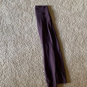 Lululemon align maroon colored leggings.